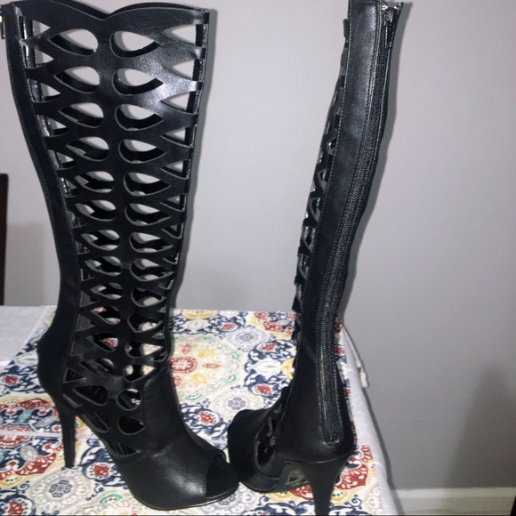 Paper Fox Women's Glenika Boots Black Size:7.5 - Picture 4 of 8